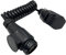Sepzlly Cable Remorque, 13 à 13 Poliger Câble D'extension Spirale 2.0 M Caravane Rallonge Connecteur de Câblage Prise pour Systèmes Transport Remorque Bateau Remorque Tracteur Véhicules