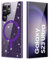 Cover Glitter Magnetica per Samsung Galaxy S23 Ultra, Custodia Brillante Compatibile con MagSafe, Scintillante con Protezione Antiurto Graffi Case Anti-Impronte, Ametista