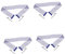 Milisten 4 Stück Tischtennisnetz Ballmaschine Netz Tennisball Pick Up Pickleball Pingpong Netz Tischtennis Empfangsnetz Tennisballpflücker Tischtennisnetz Ersatz Polyester