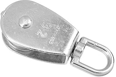 MUSISALY Steel Ropes Pulley Single Pulley Practical Bearing Steel Lift Wheel for High-altitude Operations