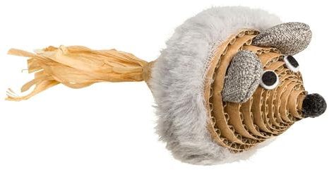 House of Paws Grey Cardboard Waist Mouse Cat Toy