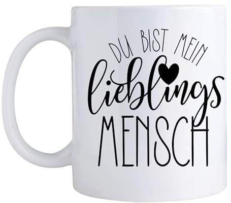 Tasse Du bist mein Lieblingsmensch Valentinstag Liebe Kaffeetasse Geschenkidee Jahrestag für ihn und sie