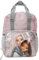 Depesche 13318 TOPModel My BFF - Rucksack in Rosa und Grau, mit Model Motiv und Glitzer, Tasche mit verstellbaren Trägern