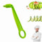 1 Piece Spiral Cutter Blade Hand Cutter, Manual Screw Peelers Practical Design and Durable, Potato Cucumber Vegetables Spiral Knife Kitchen Accessories Tool(Green)