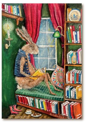 Victory Wooden Puzzles - 'The Reading Nook' Miniature Jigsaw Puzzle for Adults - 89 Pieces. Premium Linden Wood Animal Jigsaw Puzzle in Metal Storage Tin with Special 'Whimsical' Shaped Pieces.