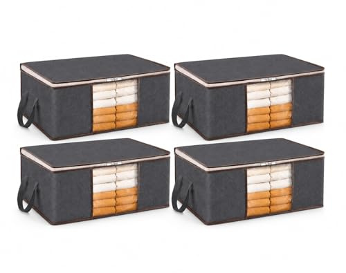 YANUM® Bolsas de Almacenamiento Ropa 35L Pack 4 | Organizador Armario