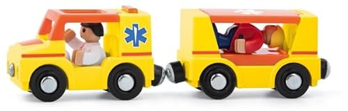 Woody autoset spielzeugauto für Zug krankenwagen mit Figuren