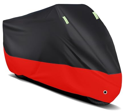 ZHANGJF Housses de Moto pour Suzuki GSXR 125 150 GSXR 125 150 GSXR150, Couverture Bâche Exterieur Imperméable Anti-Poussière Housse Protection Moto Accessoires,D/Red