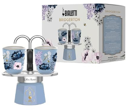 Bialetti Juego Mini Express Bridgerton, 2 piezas de cerámica incluidas, no apta para inducción