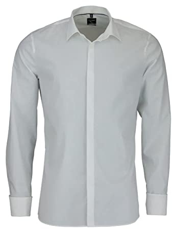 OLYMP No. Six super Slim Hemd Langarm Umschlagmanschette beige