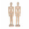 Alikeke Schneiderpuppe aus Holz, 30,5 cm hoch, mit Ständer, ideal für Zeichnen oder Schreibtisch-Dekoration, für Männer und Frauen, Vater und Mutter, 2 Stück