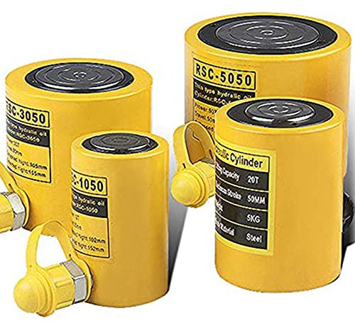 CGOLDENWALL Gato Hidráulico de Botella 50T Elevador Hidráulico Profesional de Trazo 50mm, Gran Área Efectiva 78.5m㎡, Auto-Altura 112mm (50T)