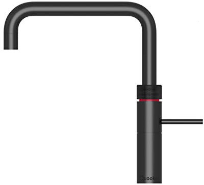 Quooker COMBI+ 2.2 E & CUBE Fusion Square schwarz Sprudel- & Kochendwassergerät