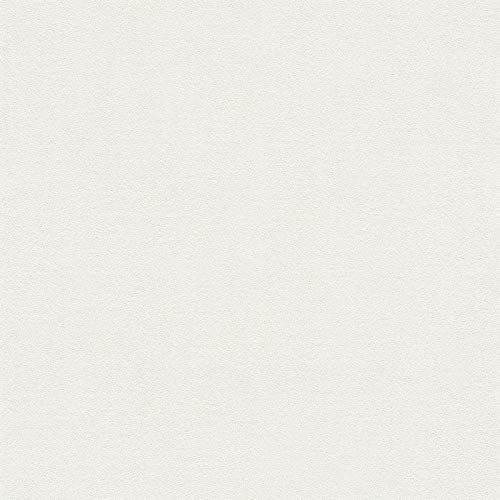 BRICOFLOR Papier peint intissé | Papier peint uni - Papier peint salon, Papier peint salle à manger - Beige / Crème, Blanc | Taille 10,05 x 0,53 m = 5.33 m² BR372624P431BLG