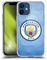Head Case Designs Officially Licensed Manchester City Man City FC Blue Full Colour Badge Geometric Soft Gel Case Compatible With Apple iPhone 12 Mini