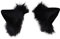 VIGVAN Kawaii Fuchs Katzen Ohren Haarband Haarnadel Katzen Cosplay (Schwarz Haarnadel)