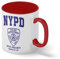 Brooklyn 99 Inspired By Series New York Police Nine Nine Precinct Blanc tasse à café avec Red Rim et poignée Mug