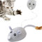 Jouet Chat Interactif, Jouet pour Chat Automatique, Souris Chat Jouet Automatique, Jouet de Souris en Peluche pour Chats, Jouet Chat Interieur, Stimule Le Instinct de Chasse des Chatons