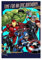 Marvel Avengers Geburtstagskarte, Geschenkpapier und Aufkleber-Set