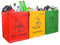 Aisny 3 Stück Mülltrennsystem, 30 x 30 x 40cm Mülleimer Taschen Pfandflaschen Aufbewahrung Abfalltrennsystem Flaschensammler Recycling Behälter für Recycling Altpapier Kunststoff Glas Leere Flasche