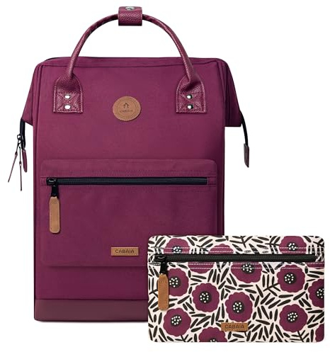 CABAIA Wasserdichtes Rucksack 25L - MOLLE-System und Trendiges Design für Männer und Frauen - Robustes Nylon, Gepolsterter Komfort - Ideal für Reisen, Schule, Arbeit - Rot