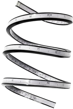 KEARING Flexibles Kurvenlineal 90 cm & 36 Zoll – Biegsames Schneiderlineal mit doppelseitiger Skala – Für große Schnittmuster, Modedesign & technische Zeichnungen
