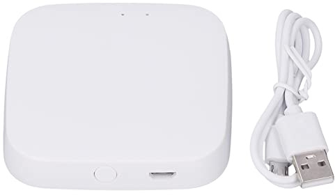 Fdit Smart Home Hub, WiFi Bluetooth Gateway Hub Mini Fernbedienung Mesh Wireless Router Infrarot-Erkennung für Tuya APP für ZigBee