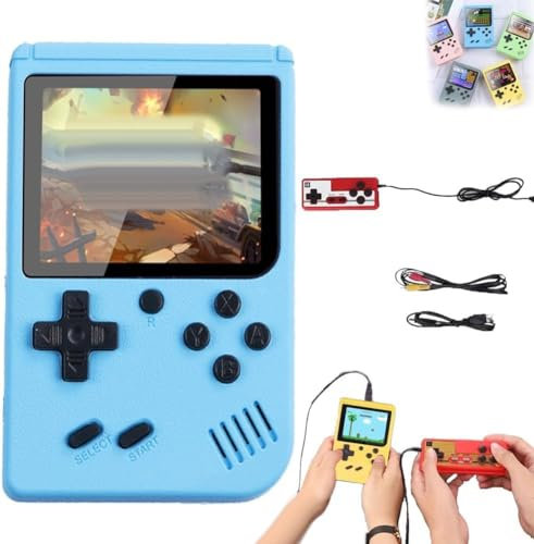 Umikk Console de jeu rétro portable avec 500 jeux FC classiques, écran LCD de 3, console rétro pour adultes, adolescents, cadeau d'anniversaire