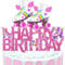 Happy Birthday Tortendeko, Rollschuhe Topper Cake, Kuchendeko Geburtstag, Happy Birthday Kuchen Deko, Kuchendeko, Tortendeko Geburtstag für Mädchen