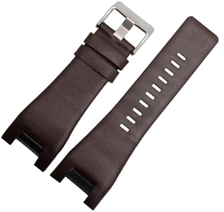 ROWCES Echtleder-Uhrenarmband, 32mm, Ersatzarmband für Herrenuhren, 32mm