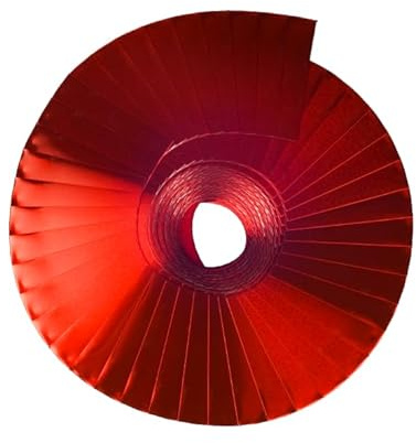 Rot Endmanschettenband 30mm/10m | Alukaschierte Steinwolle-Rohrschale, formstabil, wasserabweisend, A2 und bis 250 °C temperaturbeständig.