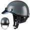 Demi-Jet Mezzi Caschi da Moto per Uomini E Donne, Stile Tedesco Retro Open Face Casco, Ciclomotore Scooter Mezzo Casco per Adulti, ECE Approvato Moto d'Epoca Mezzo