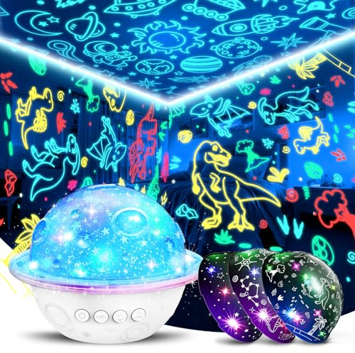 Wootoyz Babies Toys for 2-5 Year Olds Boys & Girls, Star Projector Night Light for Kids Age 1-10, Sensory Toys for Autism, Baby Lights Gifts