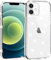 TENOC Phone Case Compatible with iPhone 12 Mini, Glitter Case Clear Sparkling Protective Bumper Cute Cover for Girls Women