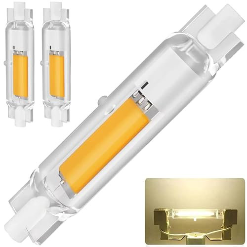 R7S LED 78mm Dimmbar 20W Lampen, R7S LED 78mm Glühbirne Ersatz für 200W Halogenlamp, Naturweiß 4000K 2000LM, Kein Flackern, 360°Abstrahlwinkel LED Stab, LED Leuchtmittel, 2er Pack