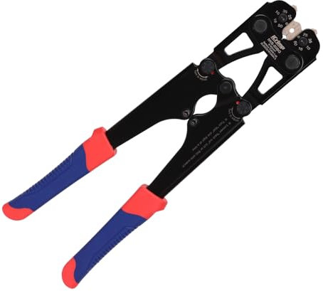 iCrimp Battery Cable Lugs Crimping Tool, Adjustable 6-50mm² Wire Terminal Crimper, Electrician Ground Lug Connector Crimping Tool