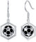 PROESS Fußball Ohrringe 925er Sterlingsilber baumelnde Fußball Sport Ohrringe Fußball Schmuck Geschenke für Frauen Mädchen