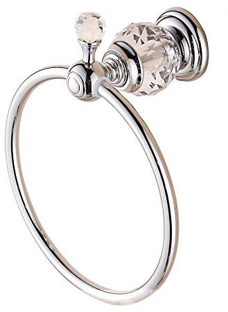 Generisch handtuchständer Handtuchring aus antikem Kupfer Wandmontage Badezimmer-Zubehör Retro-Badetuchhalter Silber-Finish