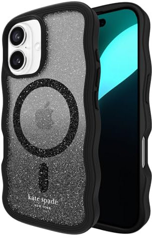 kate spade new york iPhone 16 Hülle – Kompatibel mit MagSafe – Designer-Handyhülle – Welliger Einbruch der Dunkelheit