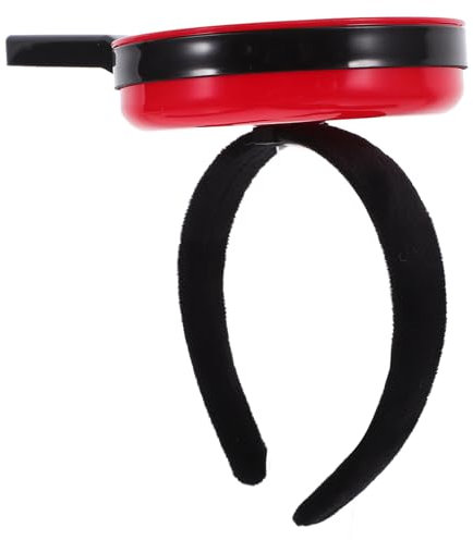 WHAMVOX Humorvolles Rotes Bratpfannen-haarreif Für Partys Geburtstage Und Kostüm Bequemes Abs-polyester Material Langlebig Formstabil Einzigartiges Accessoire Zum Verkleiden Und Fotoshooti