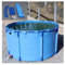 Segeltuch-Fischteich oberirdischer Teich, 1 mm dick, einfach zu installieren, für Garten, Koiteich, Aquarium, Pool, Teichfolie, Teichfolie für Gartenbewässerung, Blau, 1,2 x 0,8 m