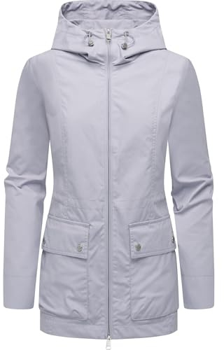 Ragwear Damen leichte Übergangsjacke kurze Herbstjacke mit Kapuze Monadetta B YOUMODO XS-6XL