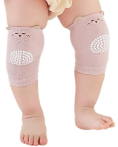 Fazvncv 1 par de rodilleras para bebé recién nacido, transpirable, para niños que gatean, rodilleras unisex