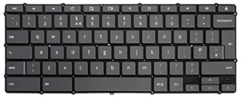 fqparts Clavier d'ordinateur Portable pour for Lenovo for Ideapad Flex 3 Chromebook-11IJL6 Noir UK Edition