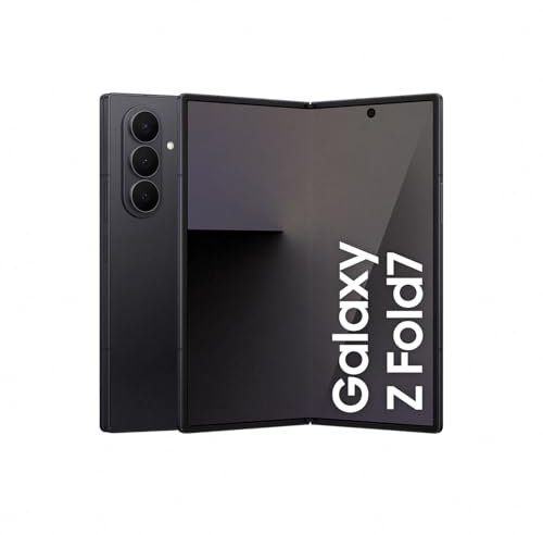 Samsung Galaxy Z Fold7 AI Smartphone mit Galaxy AI, KI-Handy mit Android, Faltbares Design, Großes Display für Multitasking, 200-MP-Kamera, 256 GB, 12 GB RAM, JetBlack, 3 Jahre Herstellergarantie