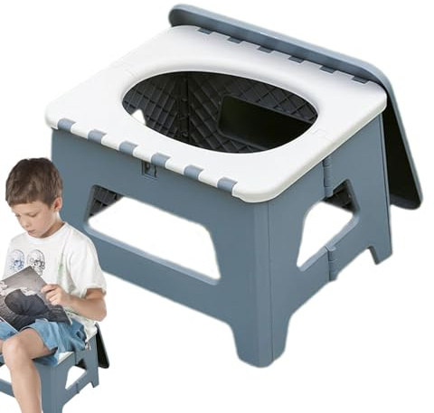 Tragbare Camping-Toilette Faltbare Sichtschutz Toilettensitz Hocker Zubehör