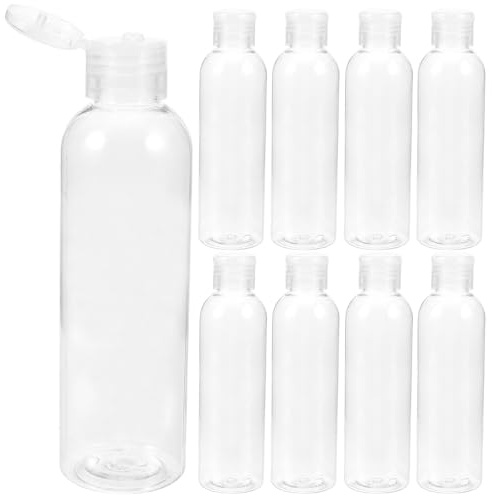 Wiederbefüllbare Reiseflaschen 200ml Kunststoff 10 Stück für Reise | Auslaufsicher, Portabel und Dicht Verschlossen, für Conditioner und Duschgel Geschäftsreise oder Camping