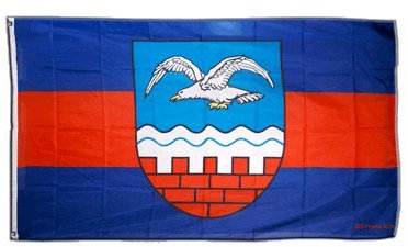 Flaggenfritze Fahne/Flagge Deutschland Stadt Sahlenburg Cuxhaven + gratis Sticker, 115 gr/m²
