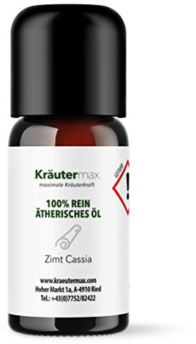 Kräutermax. Zimt Cassia Ätherisches Öl Duft Zimtöl Naturrein, 10 ml