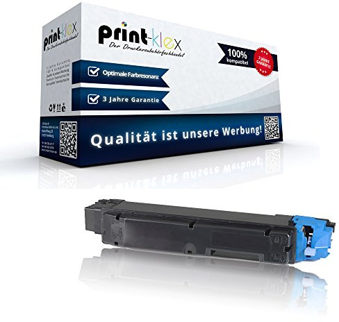 Print-Klex Tonerkartusche kompatibel für Kyocera ECOSYS M 6035 cidn M 6535 cidn TK-5150 C TK5150C TK 5150 C Blau Cyan - Office Plus Serie
